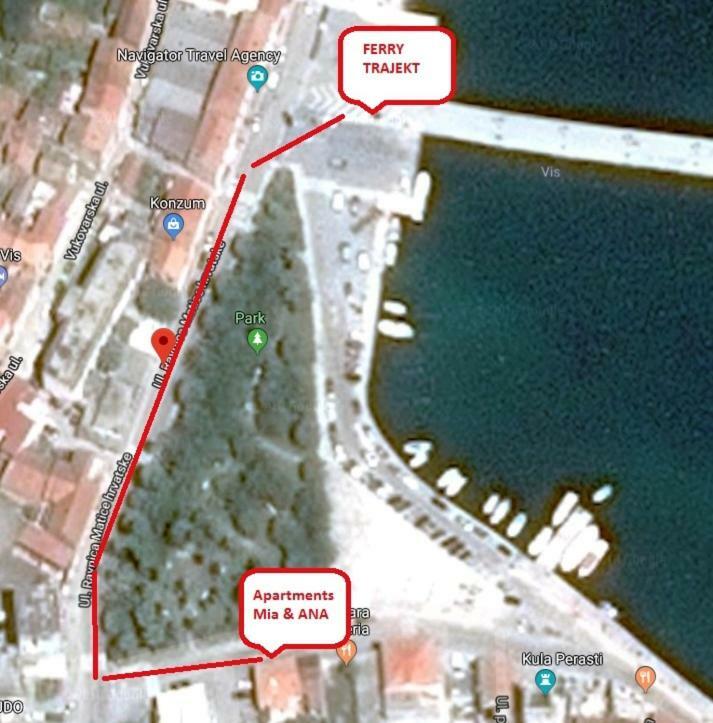 Studio Apartments Ana & Mia Βις Εξωτερικό φωτογραφία